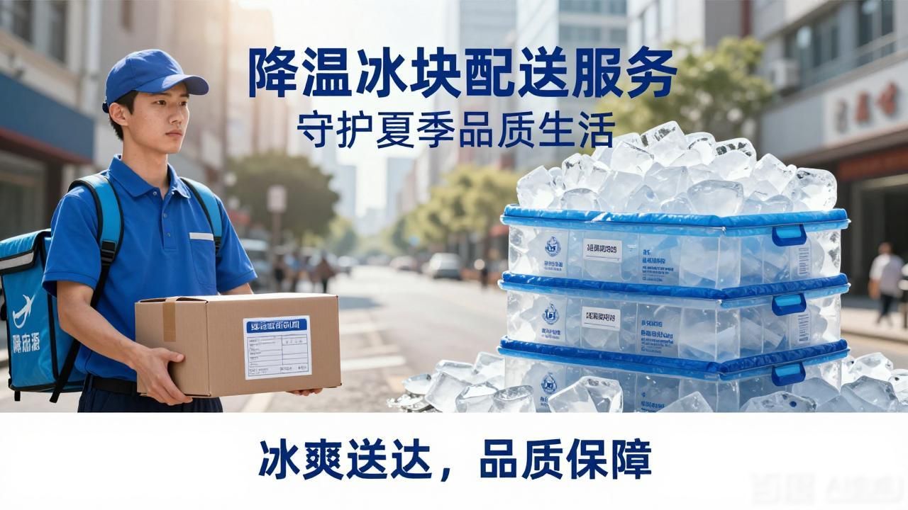 降温冰块配送服务 守护西青夏季品质生活